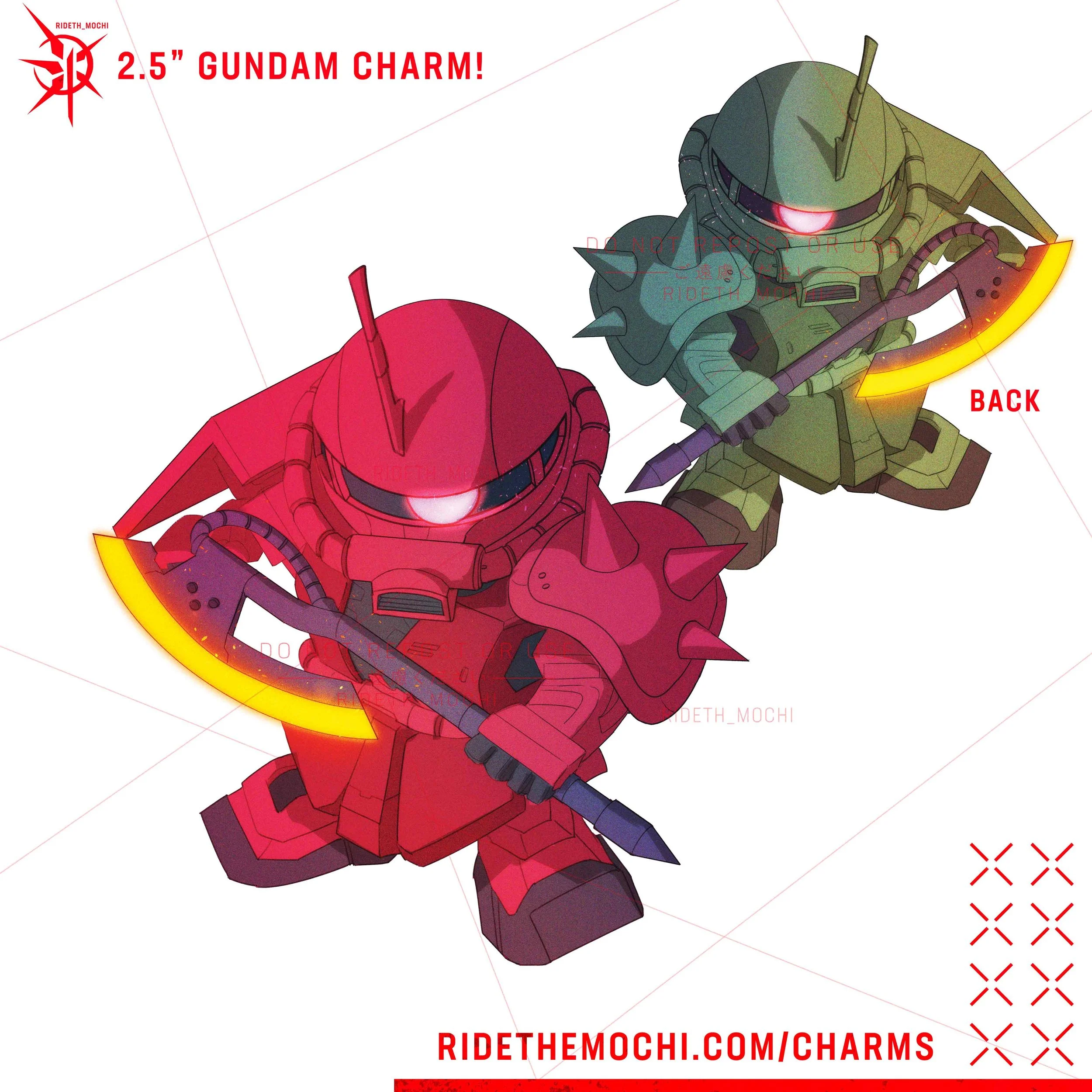 zaku charm — Rideth_Mochi